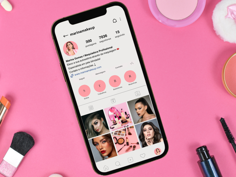 Como fazer um perfil de maquiadora no Instagram
