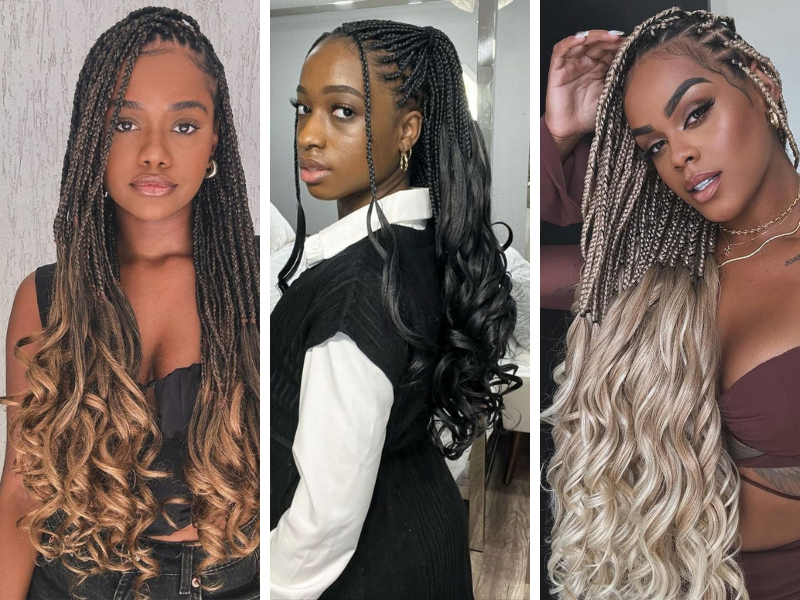 French curl braids: saiba mais sobre a trança que virou tendência